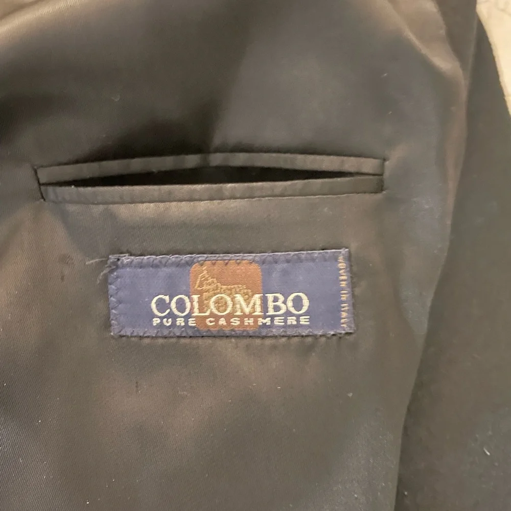 SILVERSTONE‎ Made in Canada Columbo Pure Cashmere 3-Button Jacket in Black 48 L